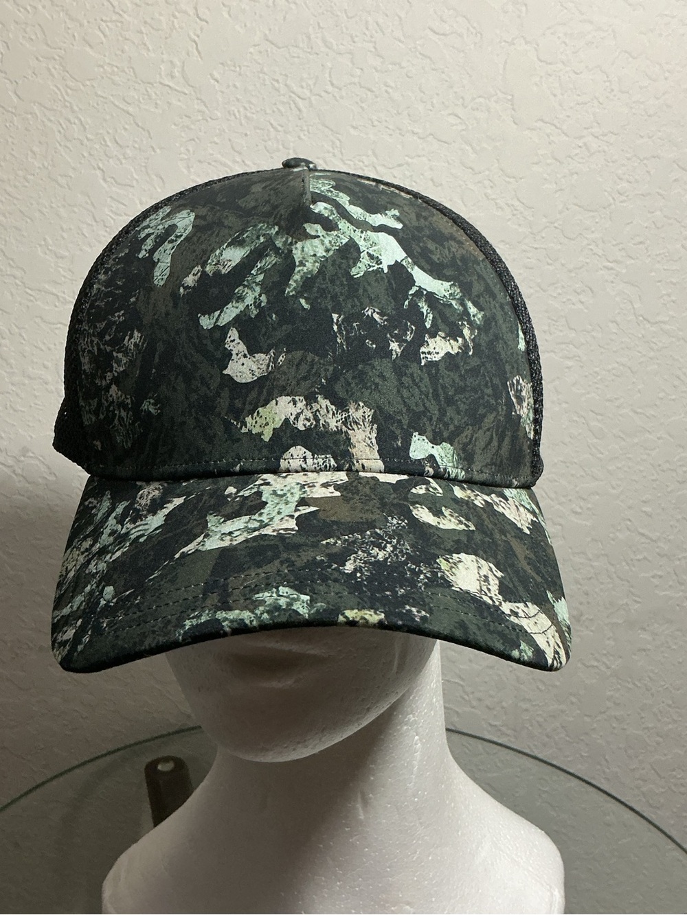 NWT Lululemon Men's Commission Hat Mesh Trucker Cap Camo Green Adjustable O/S